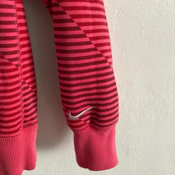 Nike  stripped zip up hoodie size medium - Picture 3 of 15